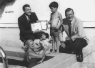 Newman with John Wayne & Children